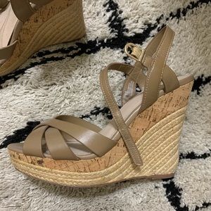 Nordstrom Taupe wedges